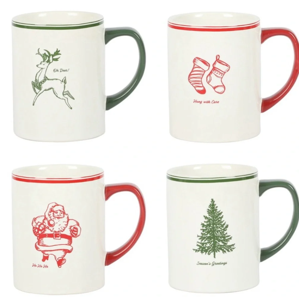 Sur La Table Festive Christmas Mug Set